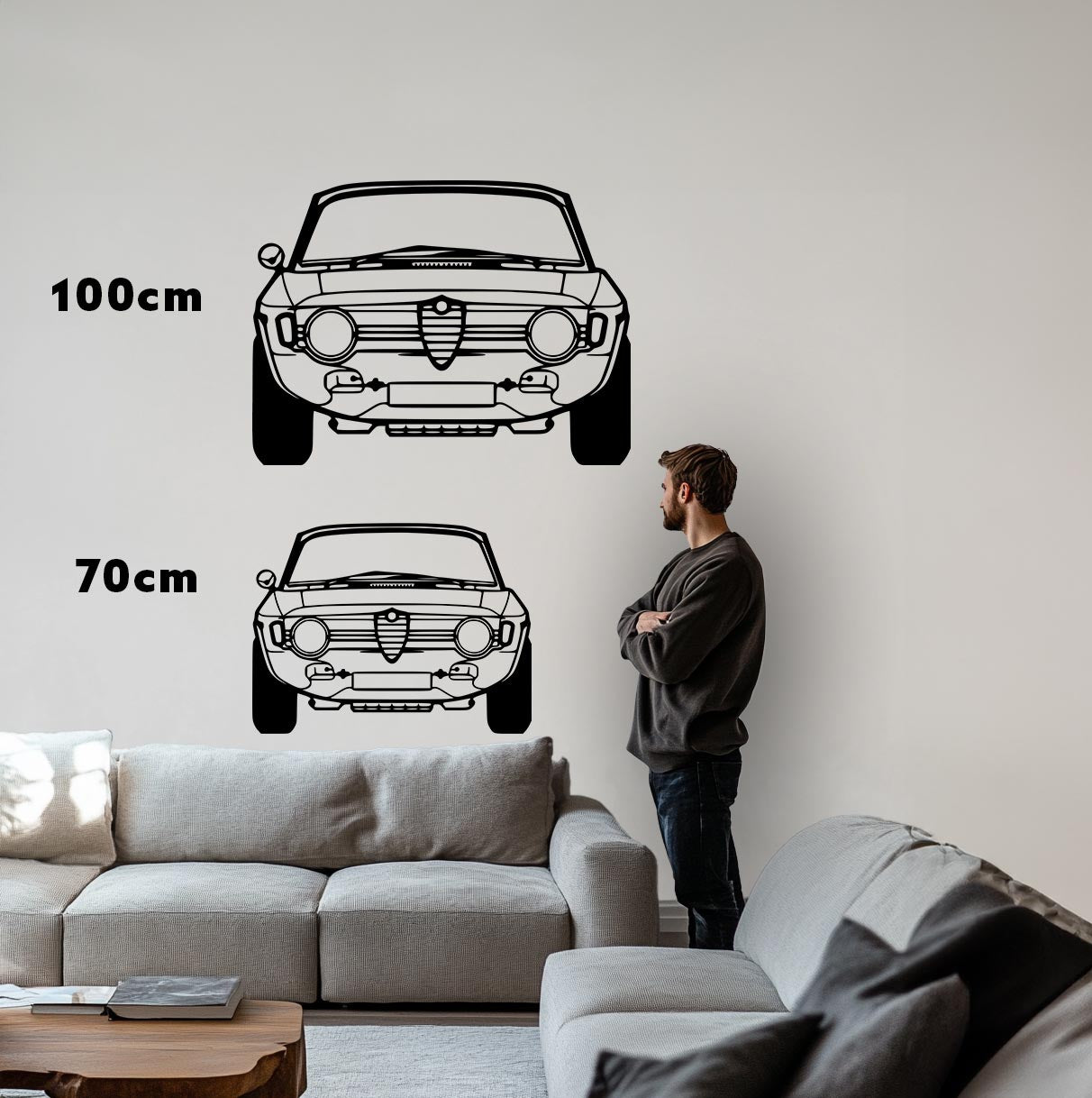Giulia 1967 Front Metall-Silhouette