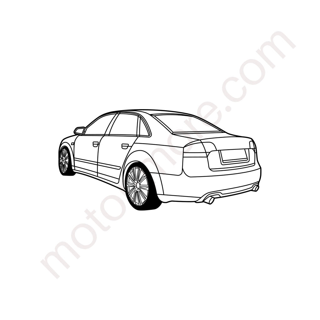 A4 B7 – Metall Silhouette