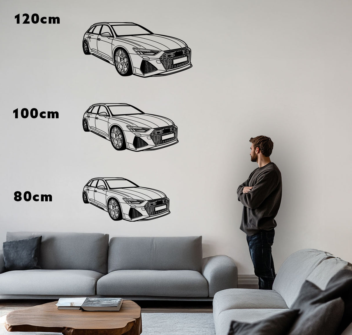 RS6 C8 – Metall Silhouette
