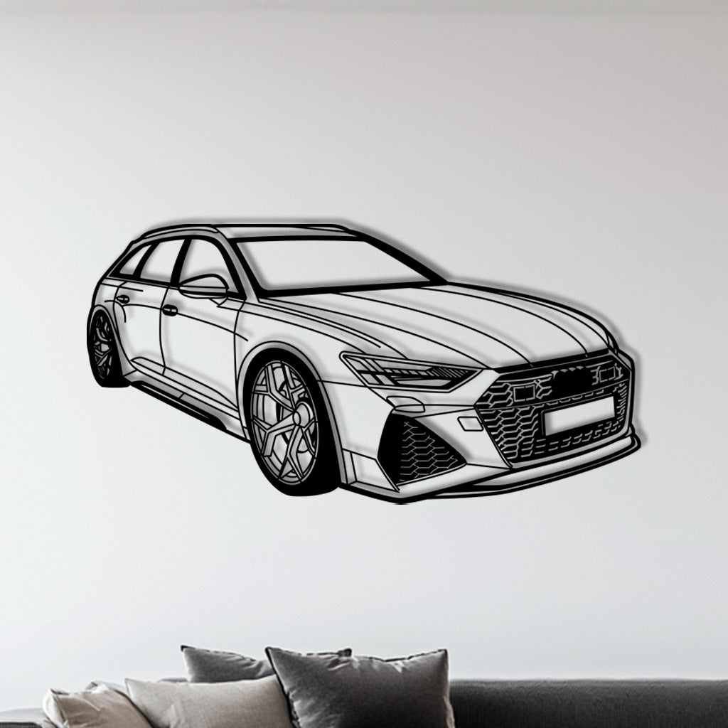 RS6 C8 – Metall Silhouette