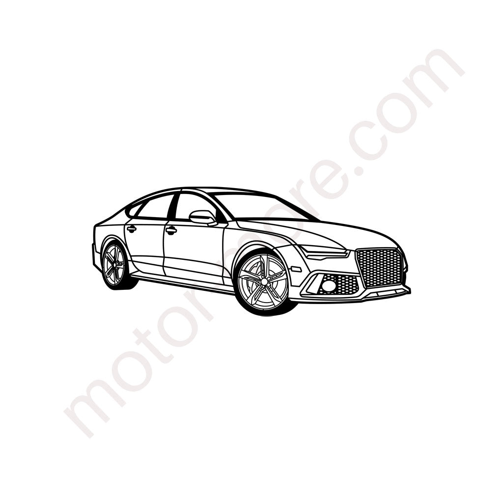 RS7 C7 – Metall Silhouette