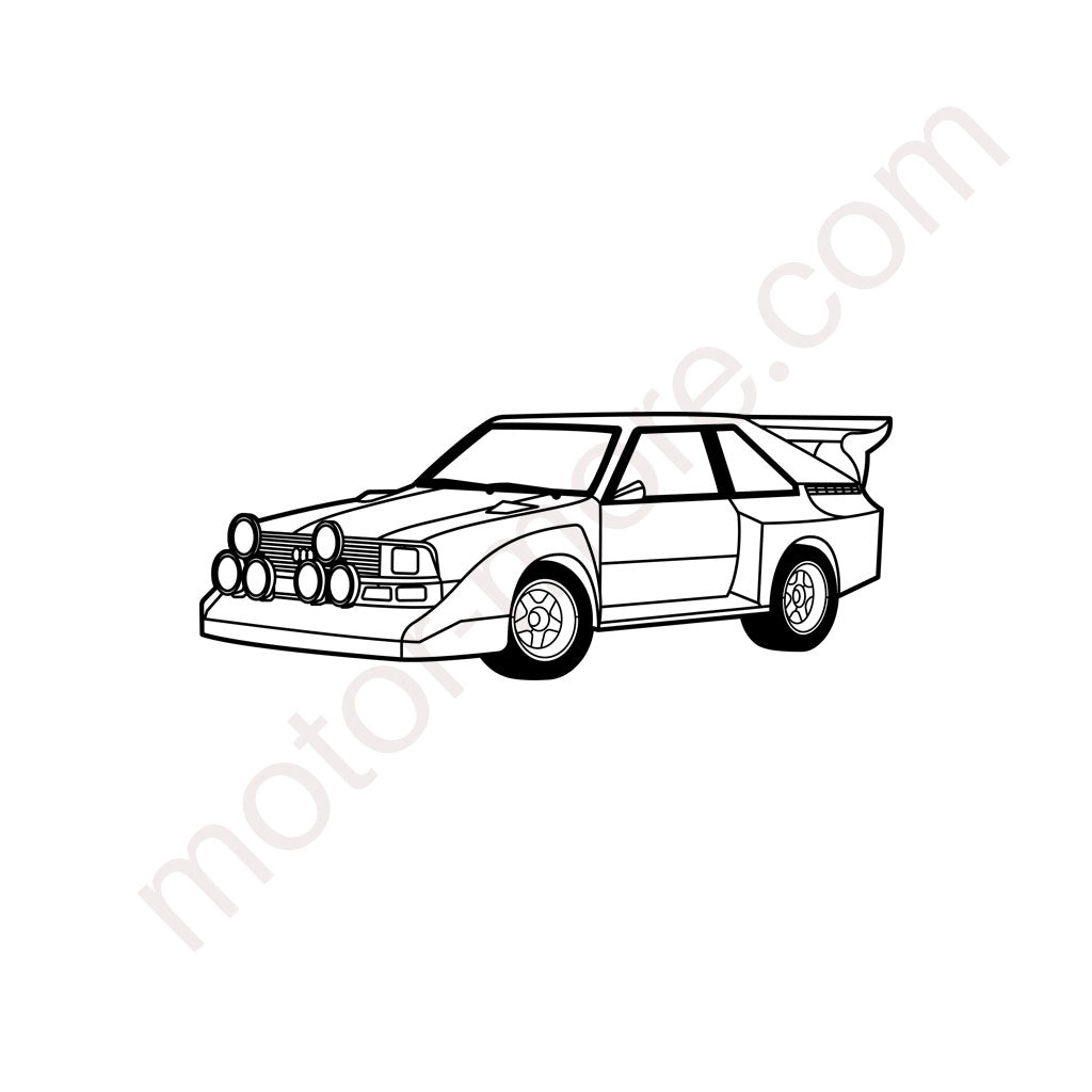 S1 Quattro Ur Quattro – Metall Silhouette