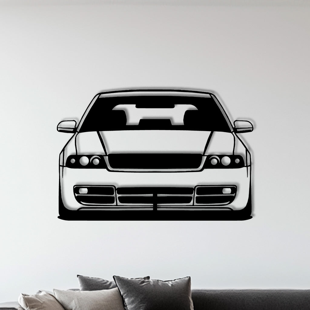 S4 B5 Front Metall-Silhouette