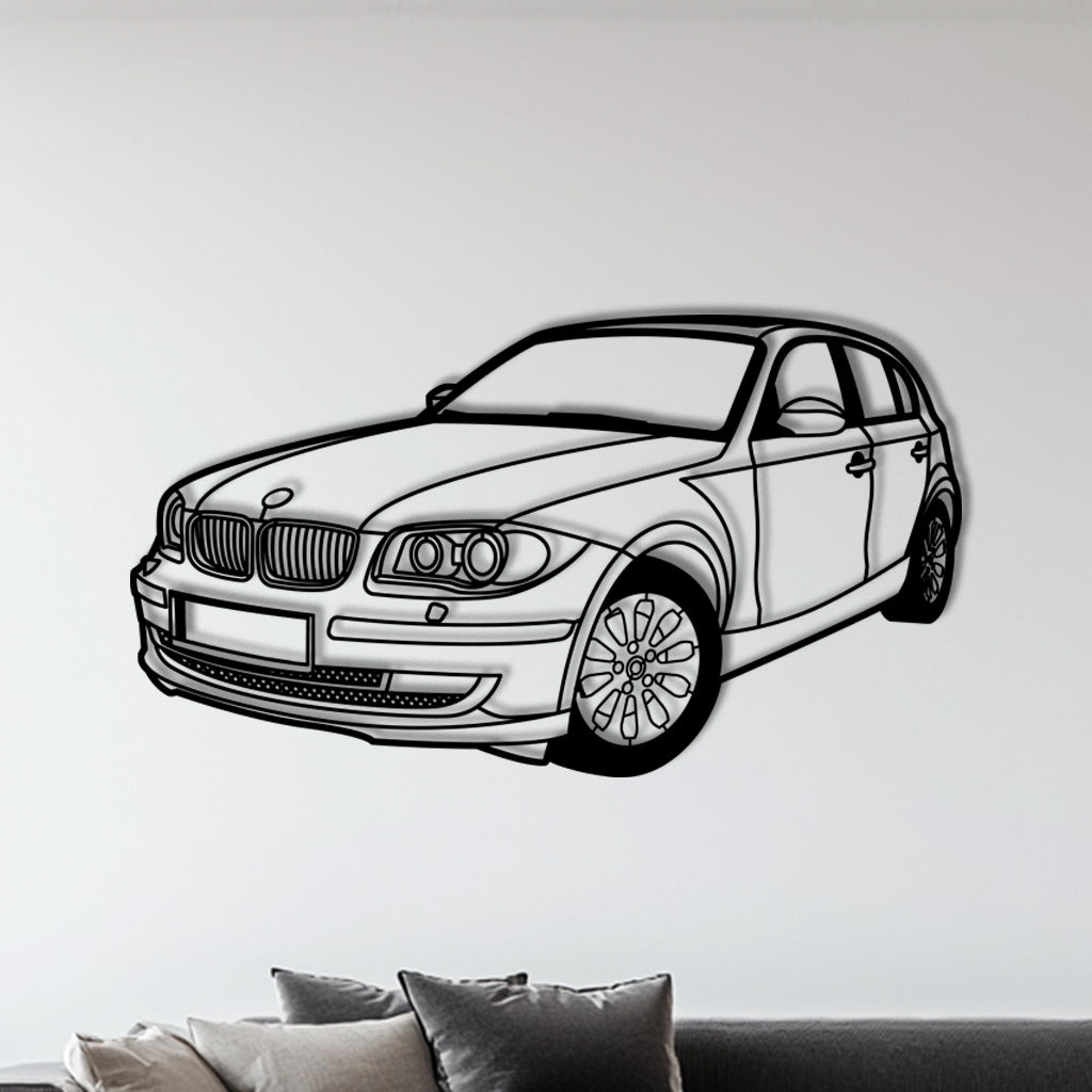 1er (E87) – Metall-Silhouette