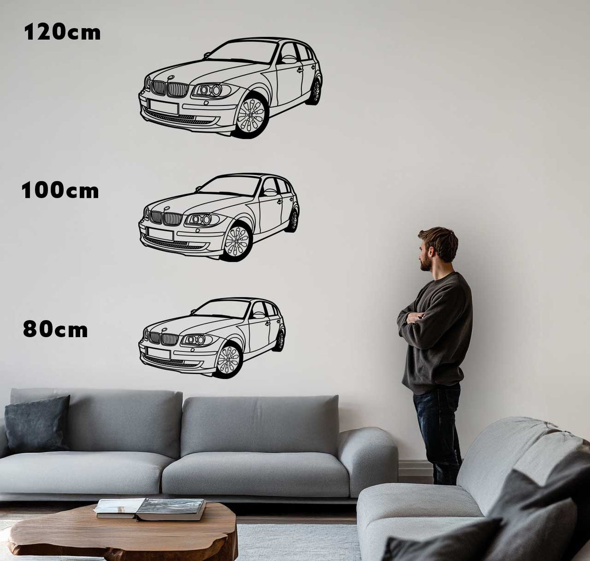 1er (E87) – Metall-Silhouette