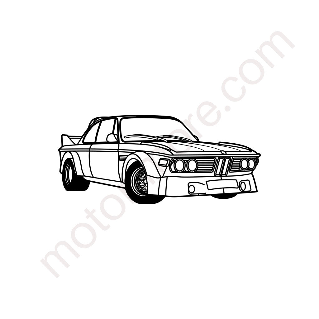 3.0 CSI – Metall-Silhouette