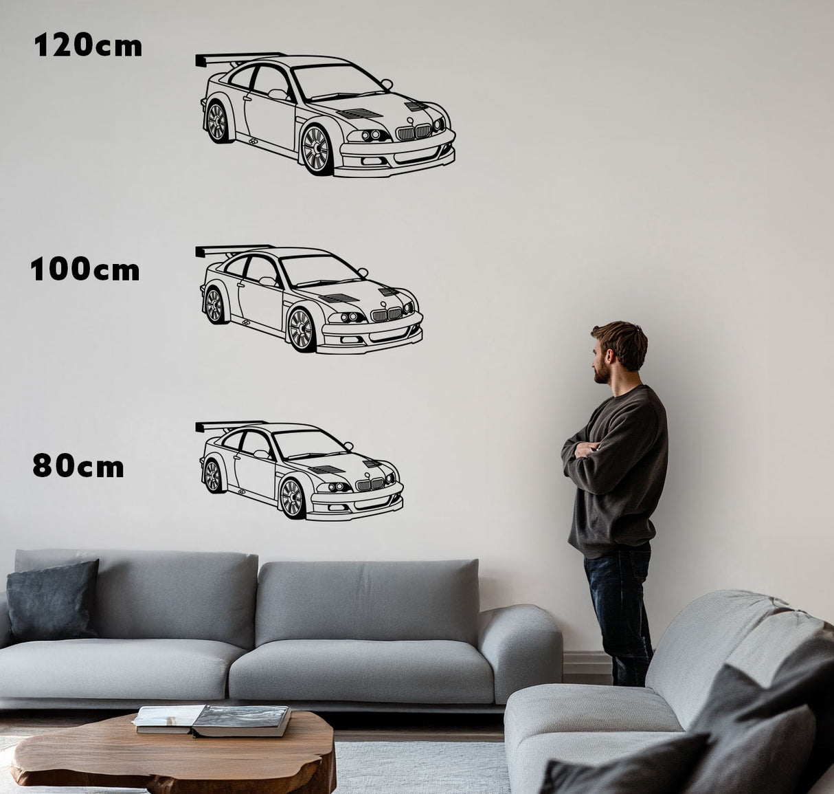 E46 M3 GTR – Metall-Silhouette