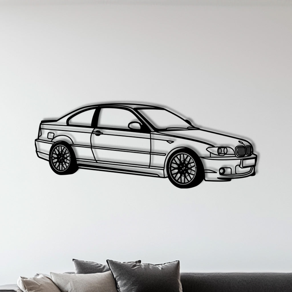 3er Coupé (E46) – Metall-Silhouette