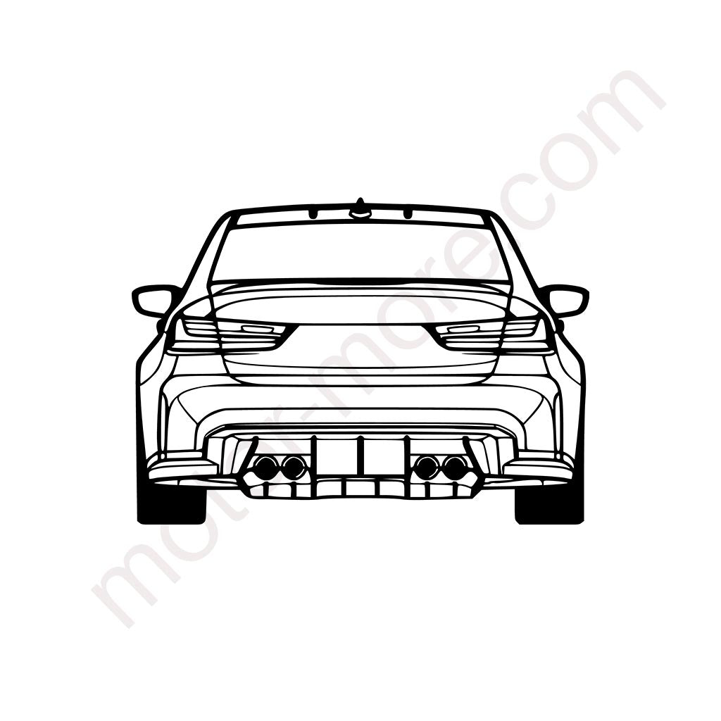 G80 2023 Heck Metall-Silhouette