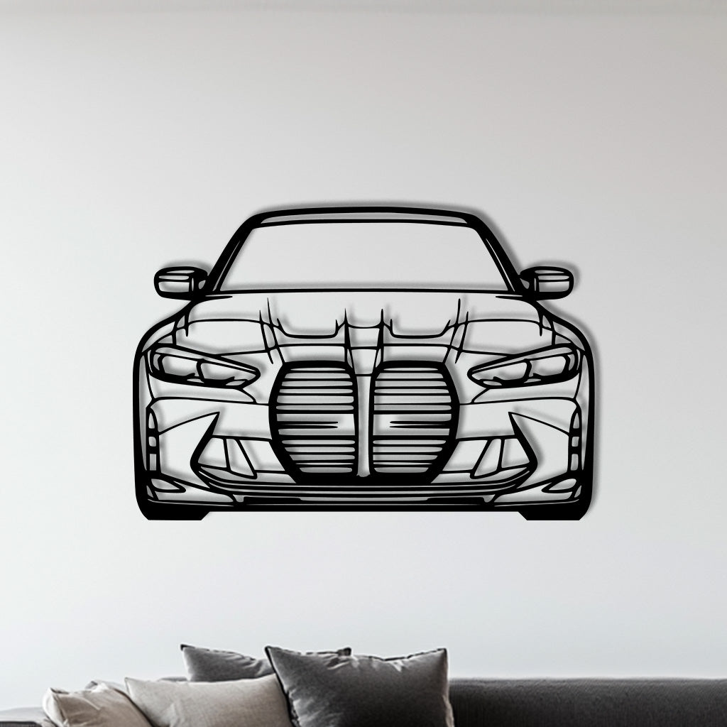 G80 2023 Front Metall-Silhouette