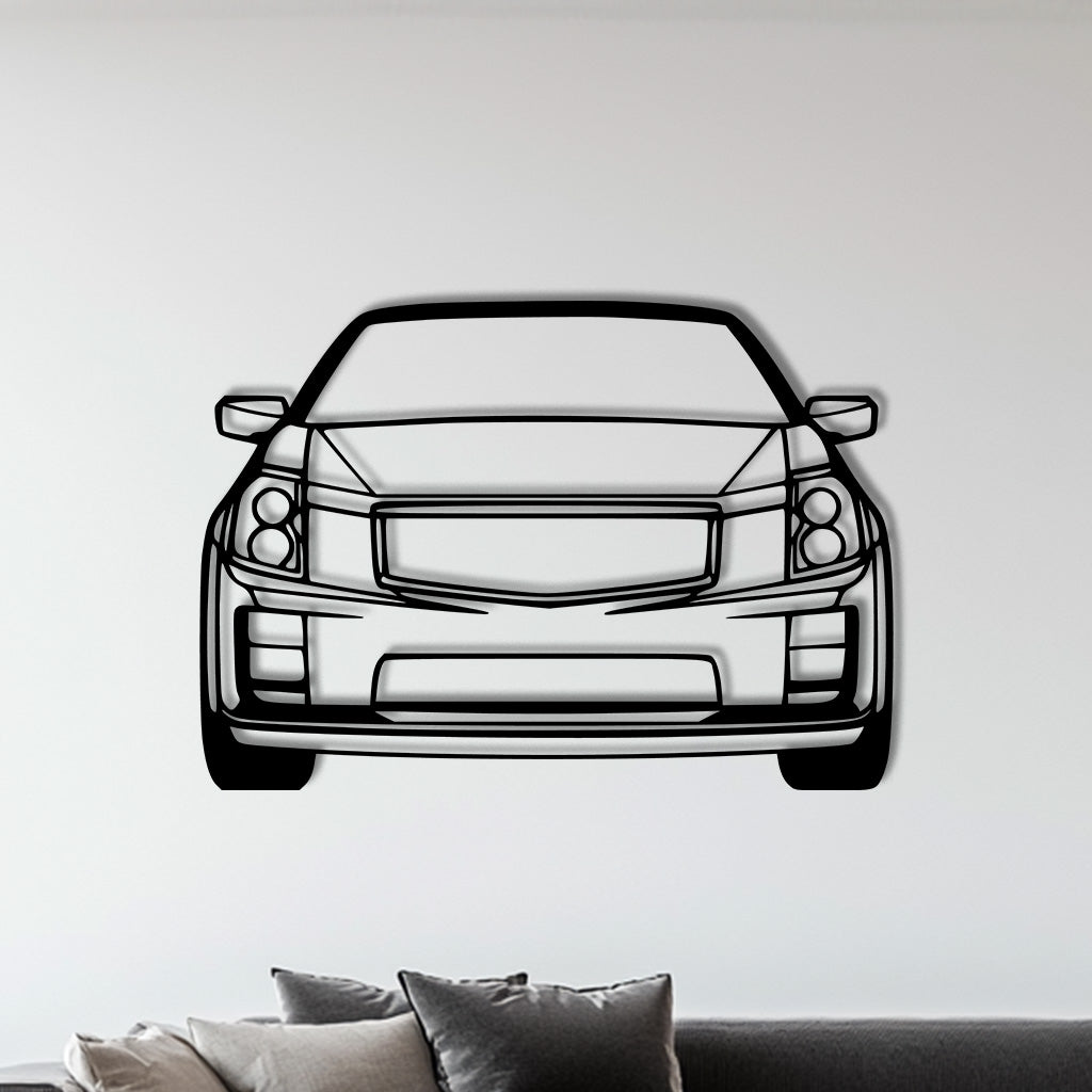 CTS V 2007 Front Metall-Silhouette