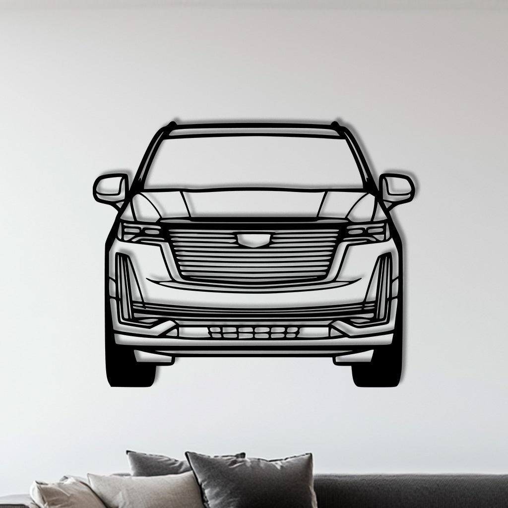 Escalade 2022 Front Metall-Silhouette