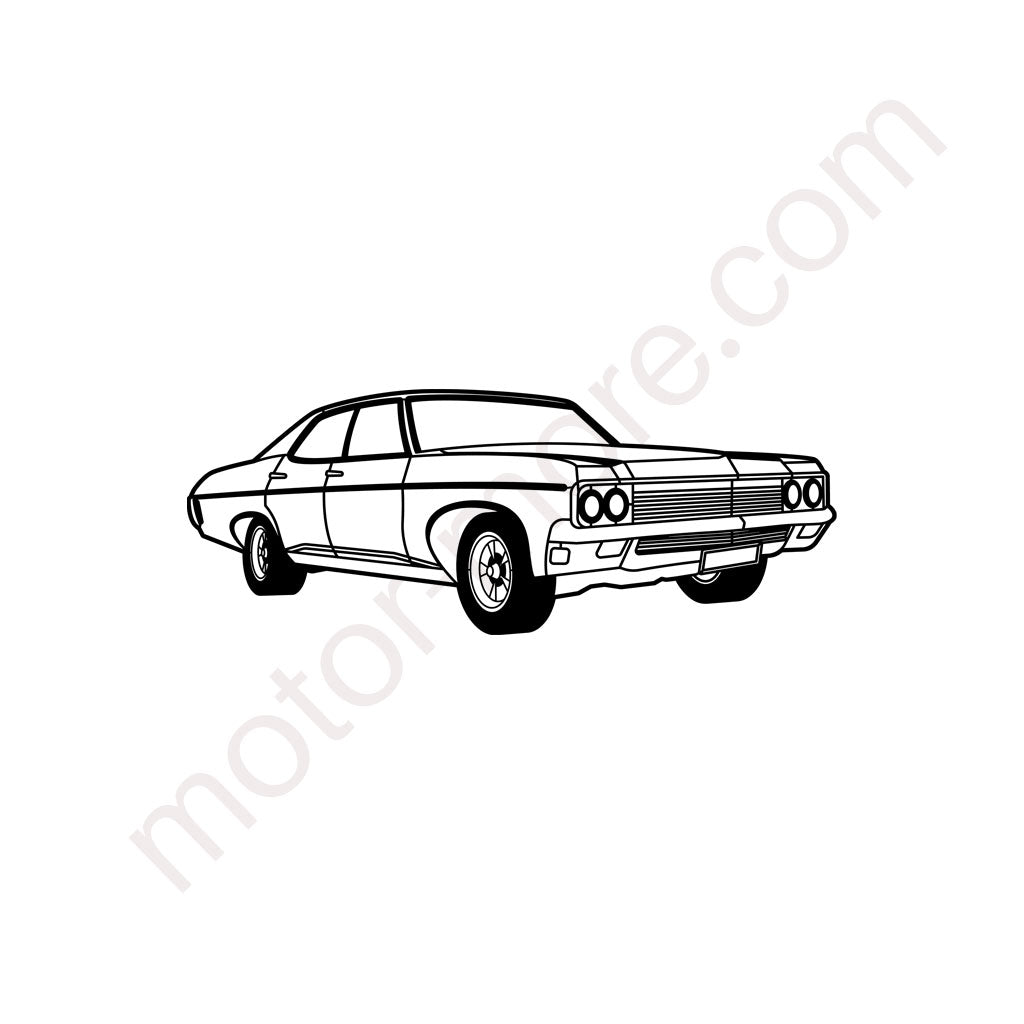 Impala – Metall-Silhouette