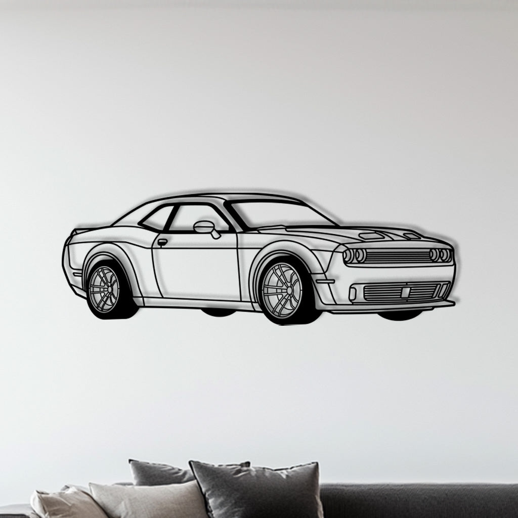 Challenger – Metall-Silhouette