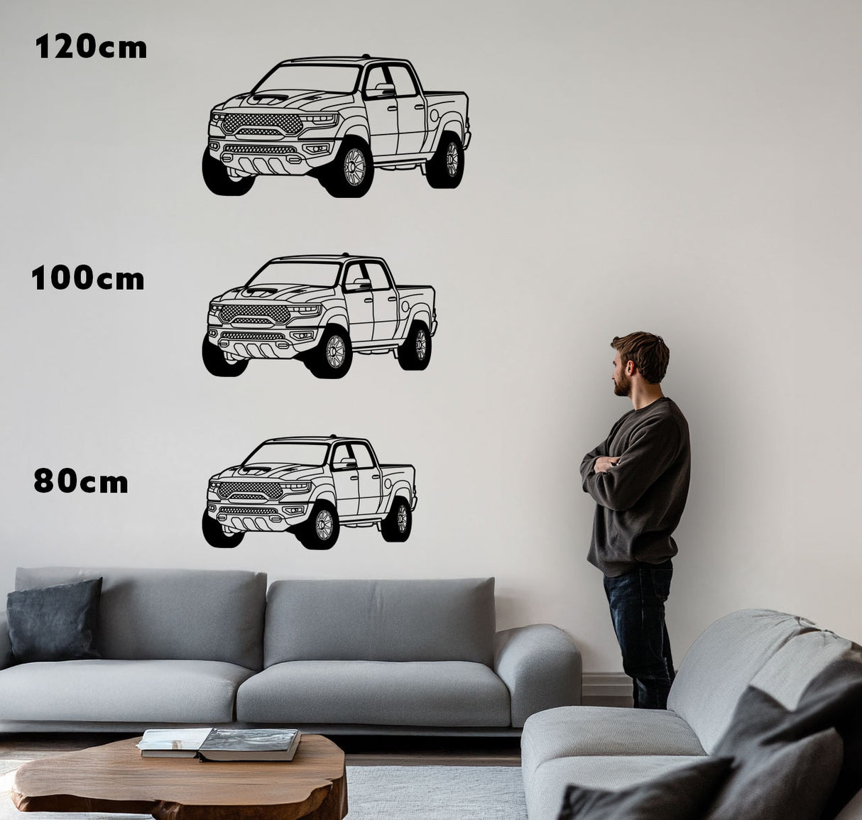 Ram TRX – Metall-Silhouette