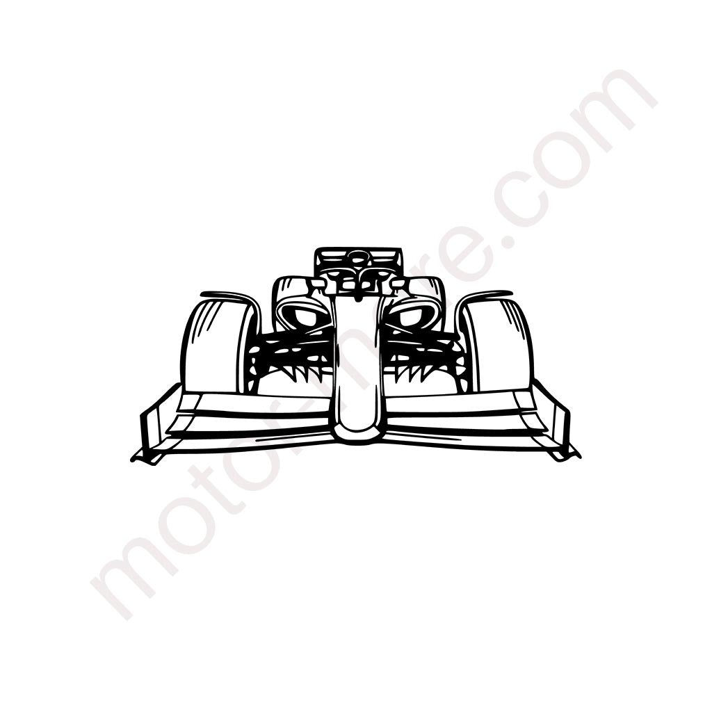 F1 Metall-Silhouette