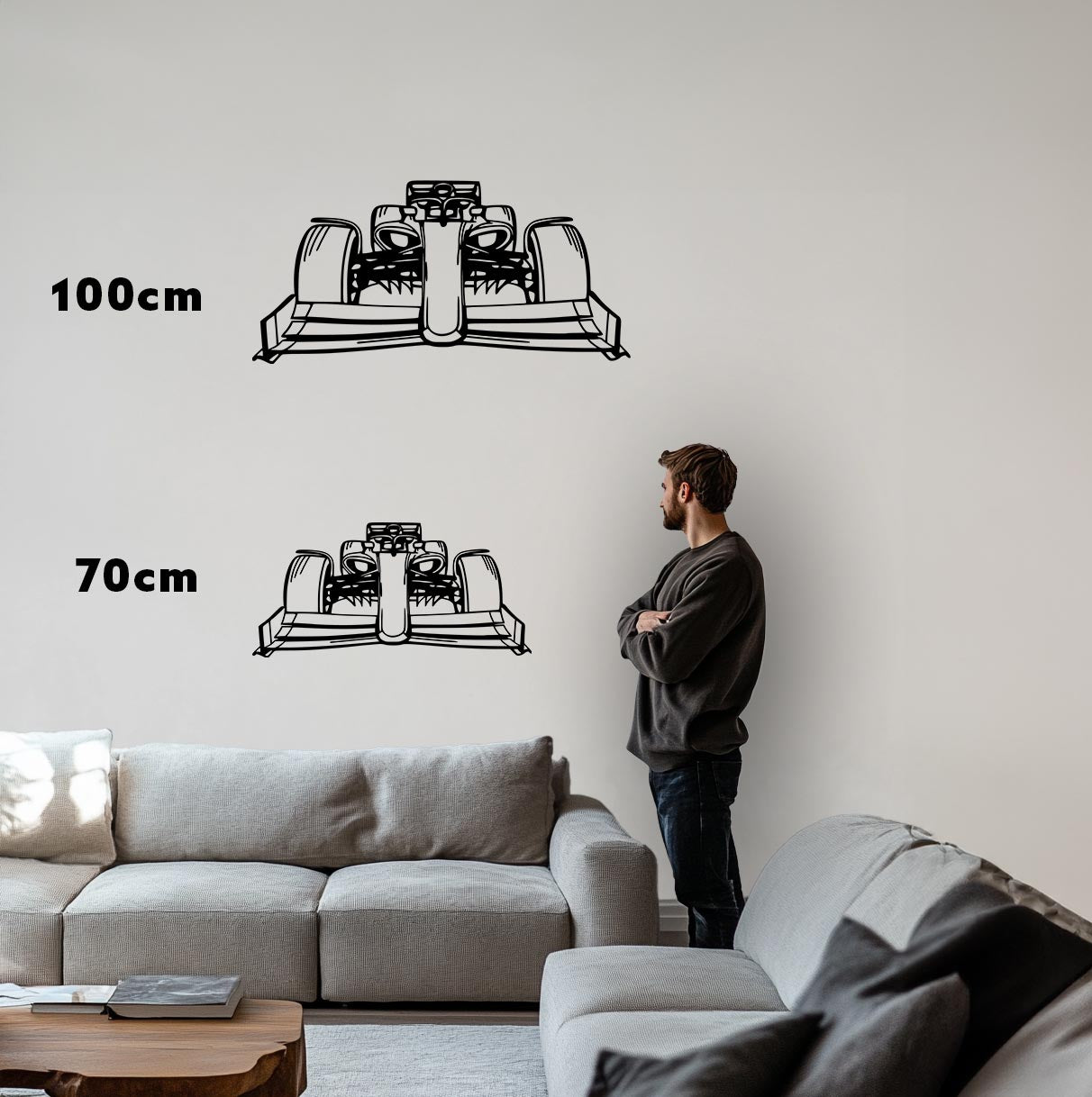 F1 Metall-Silhouette