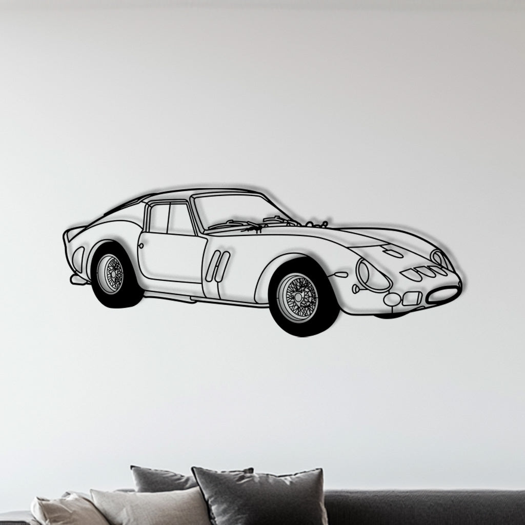 250 GTO – Metall-Silhouette