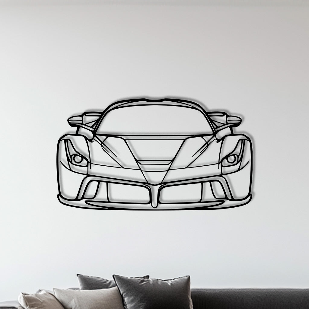 LaFerari 2013 Front Metall-Silhouette