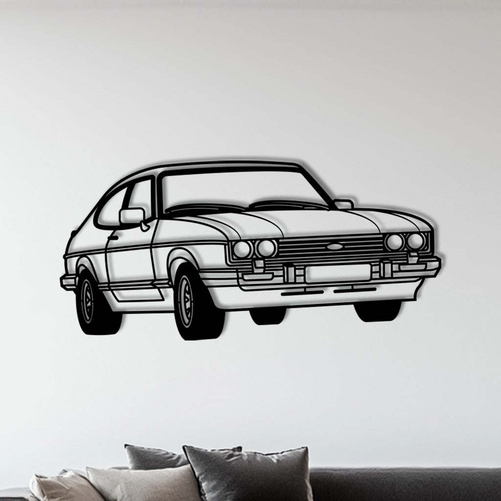 Capri MK3 – Metall-Silhouette