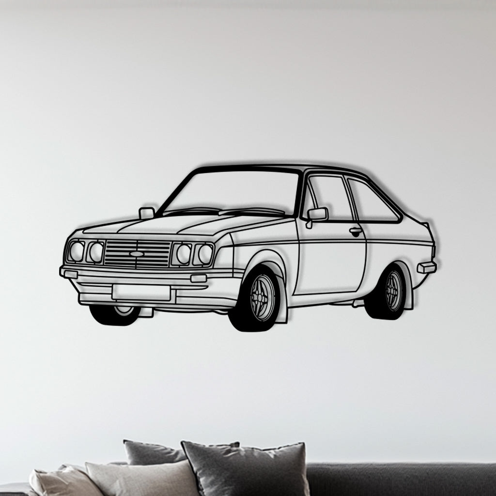 Escort RS 2000 MK2 – Metall-Silhouette