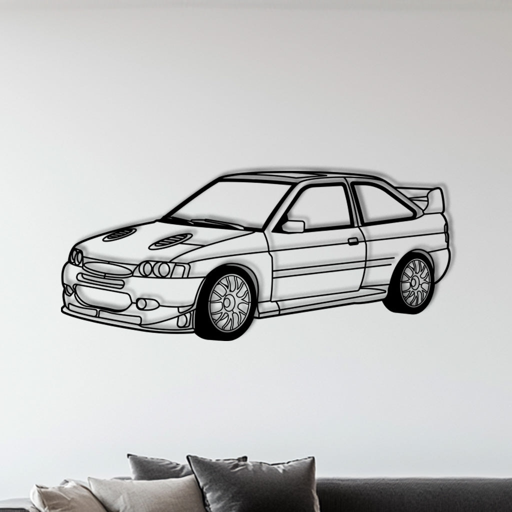 Escort RS MK7 – Metall-Silhouette