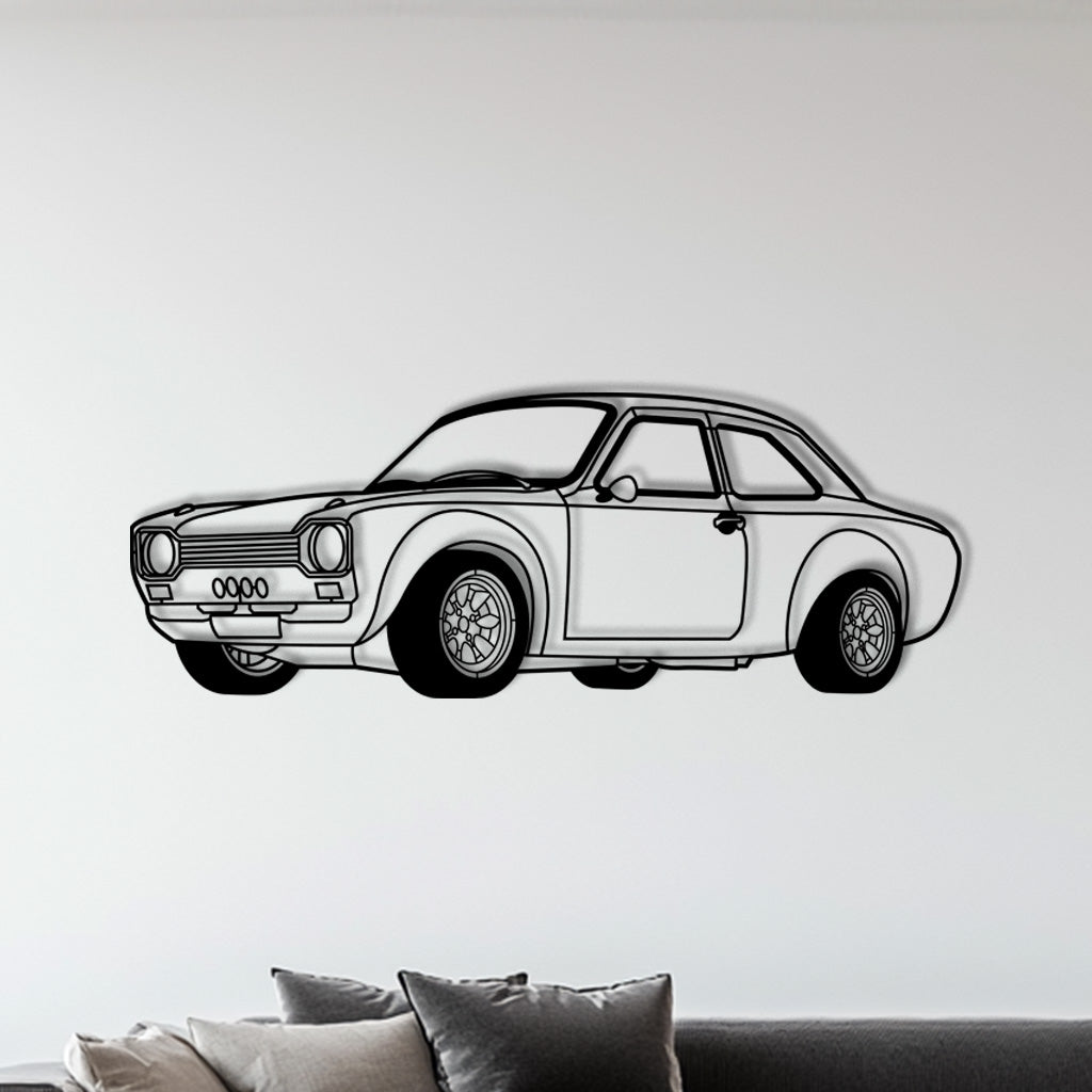 Escort RS2000 MK1 – Metall-Silhouette