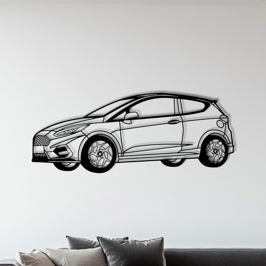 Fiesta ST – Metall-Silhouette