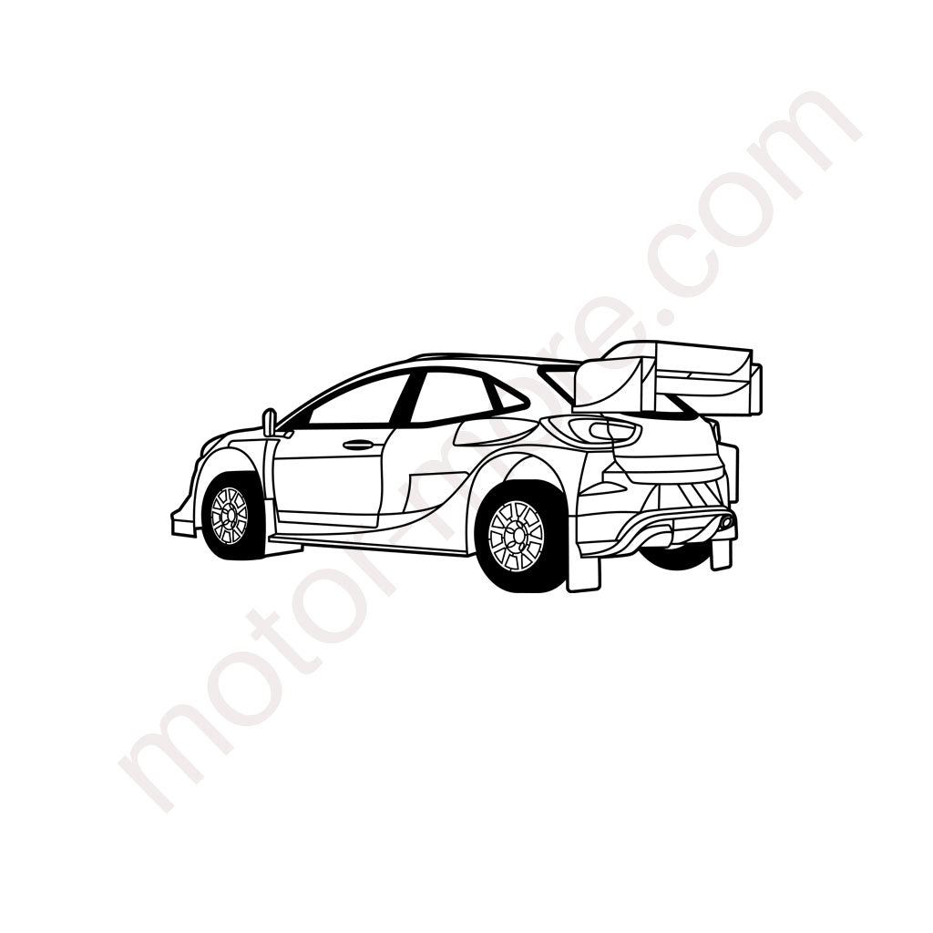 Puma Rallye – Metall-Silhouette