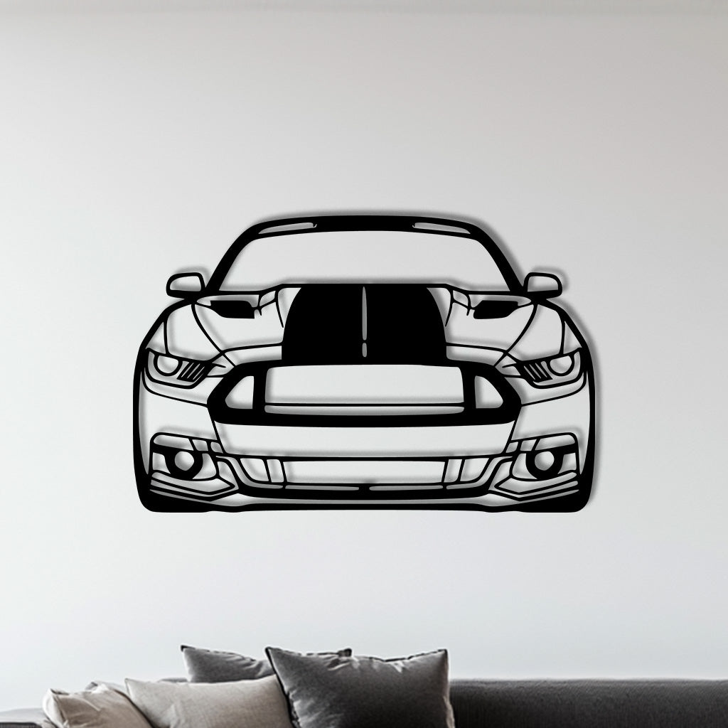 Mustang GT 2016 Front Metall-Silhouette
