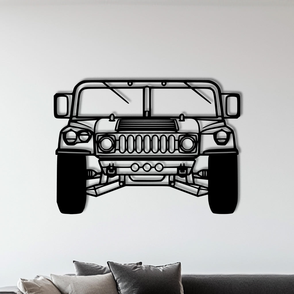 H1 Front Metall-Silhouette