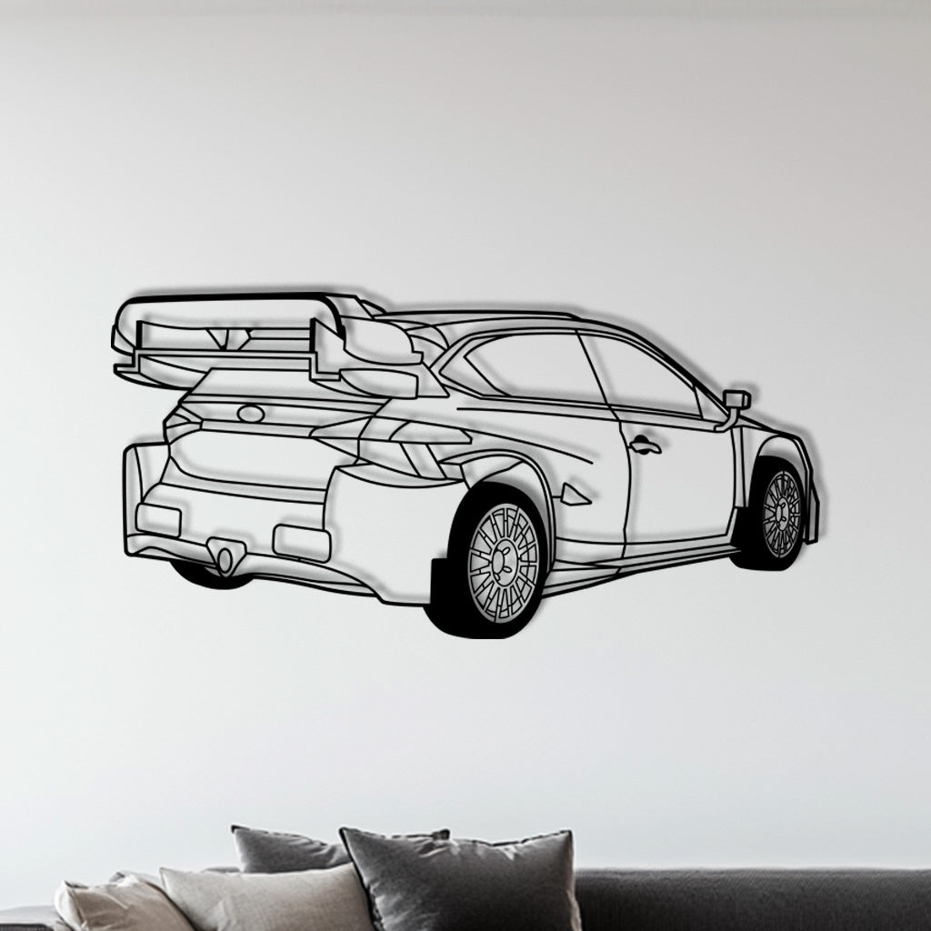 i20 N Rallye – Metall-Silhouette