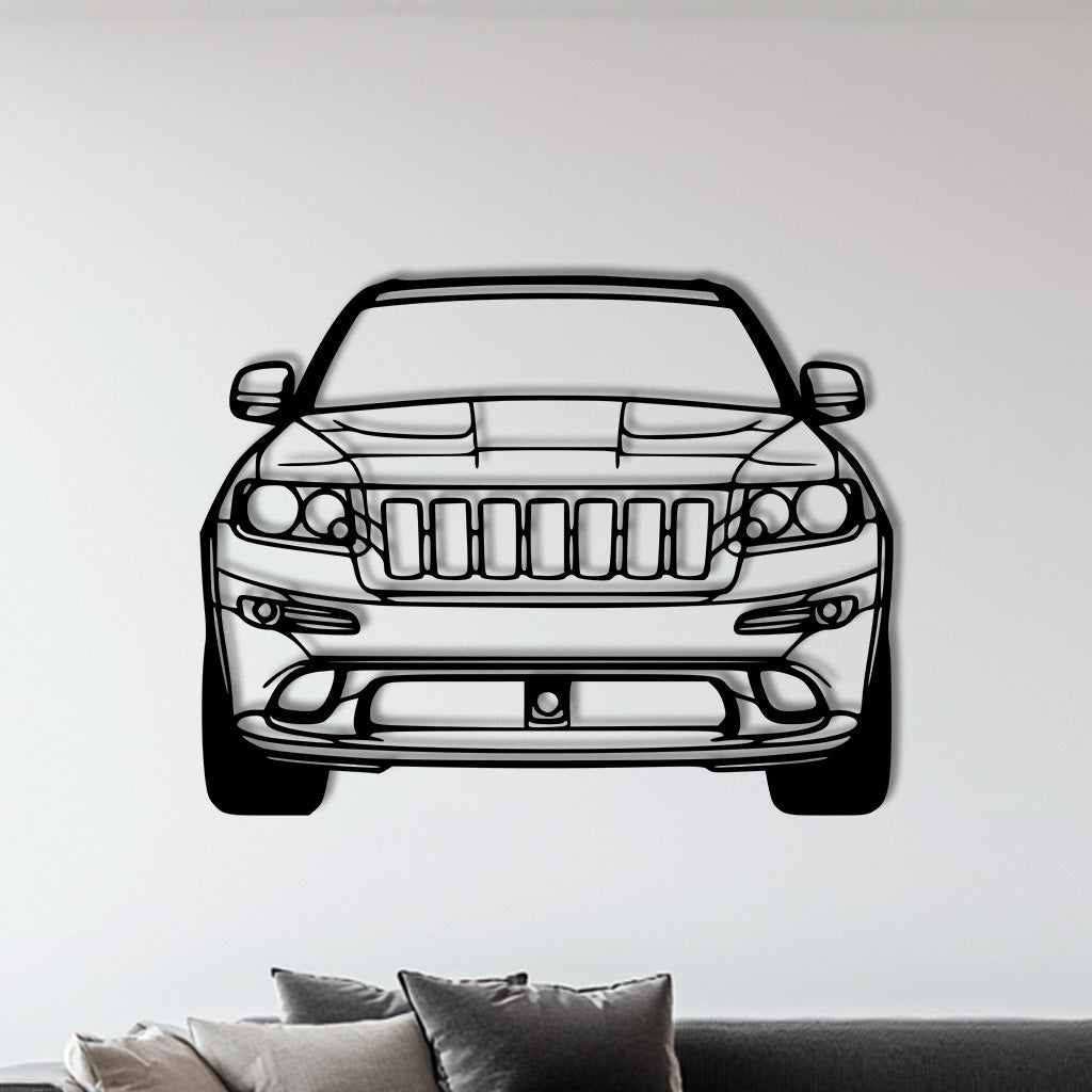 Cherokee SRT8 2012 Front Metall-Silhouette