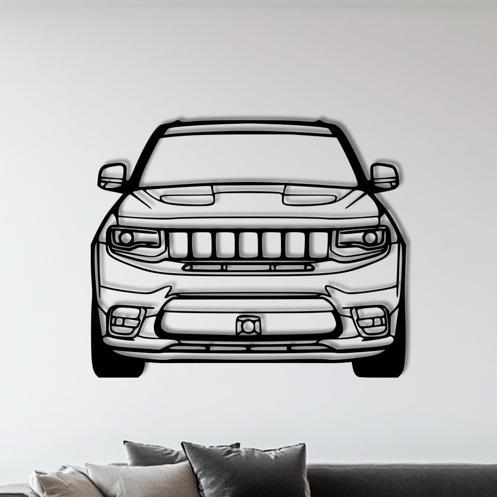 Grand Cherokee SRT 2020 Front Metall-Silhouette