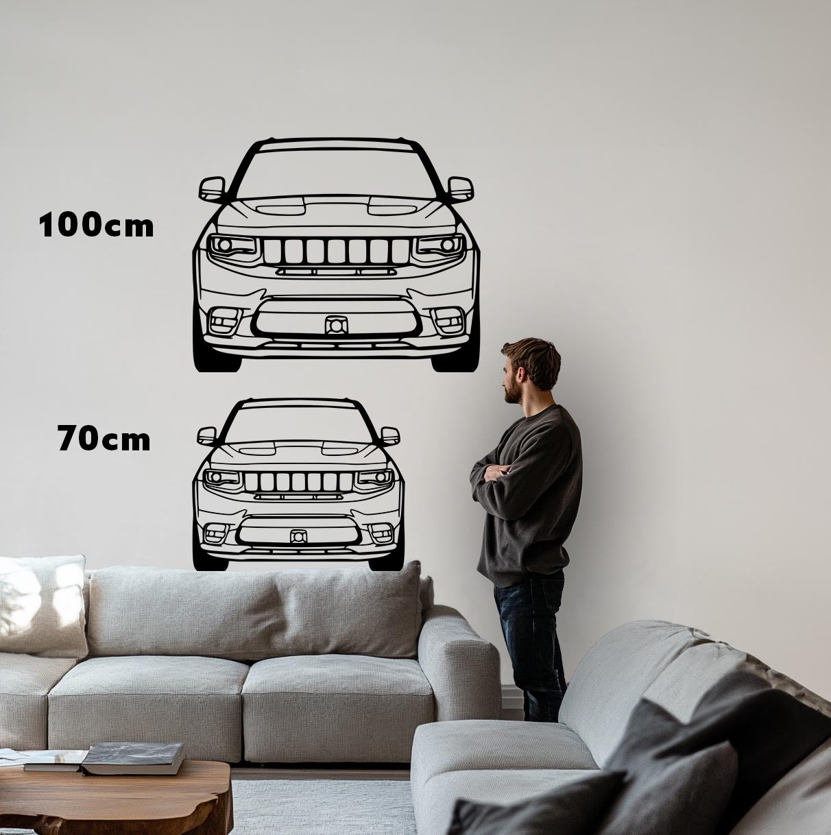 Grand Cherokee SRT 2020 Front Metall-Silhouette
