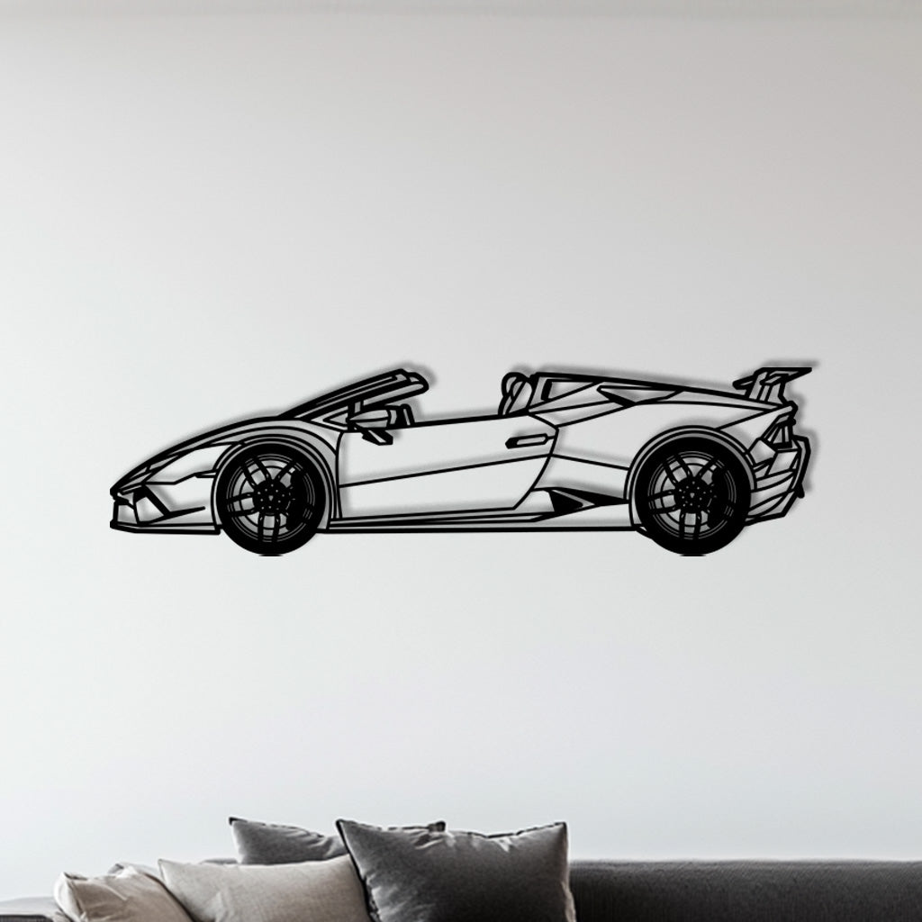 Huracán Performante Spyder – Metall-Silhouette