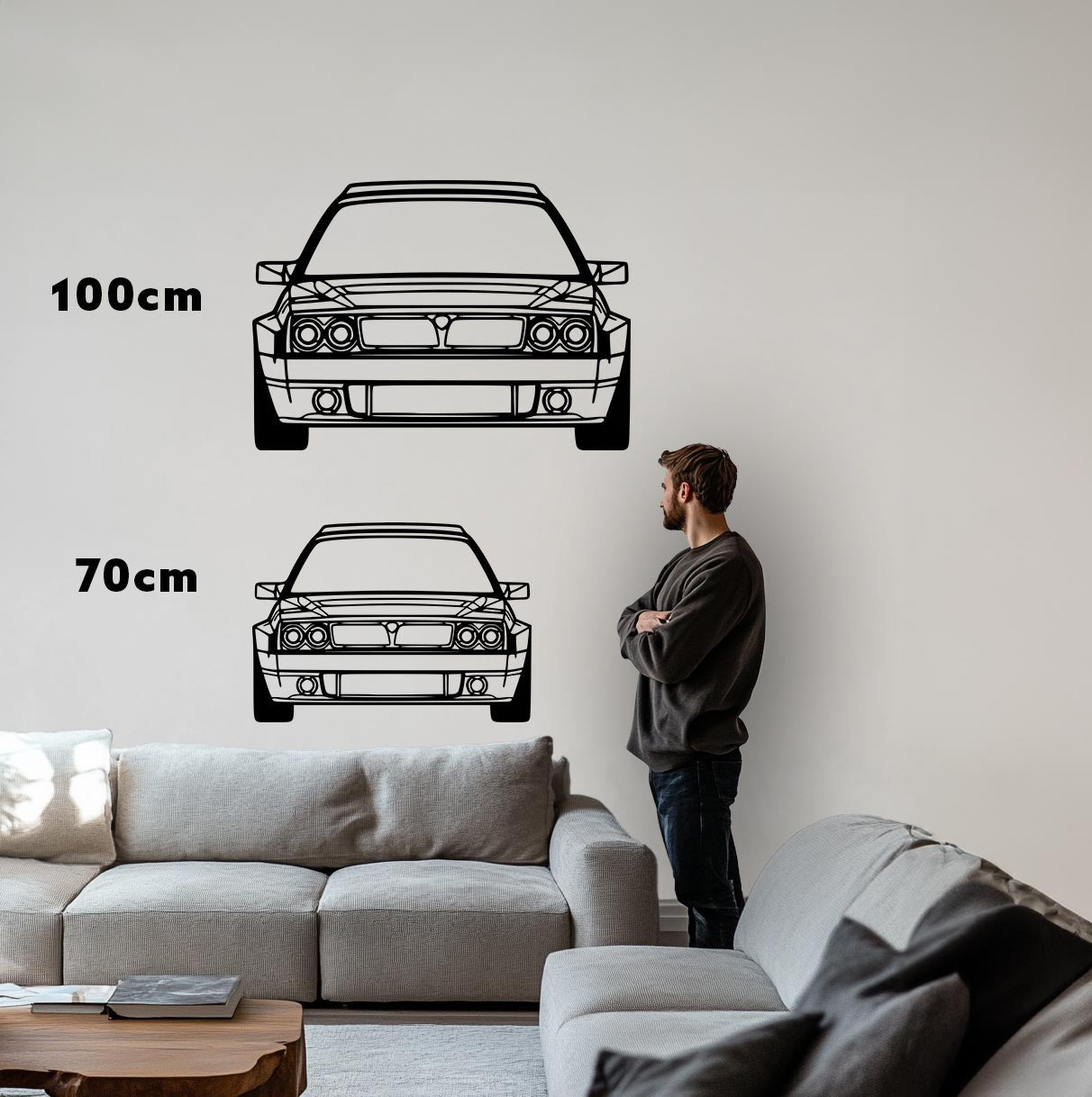 Delta Integrale Front Metall-Silhouette
