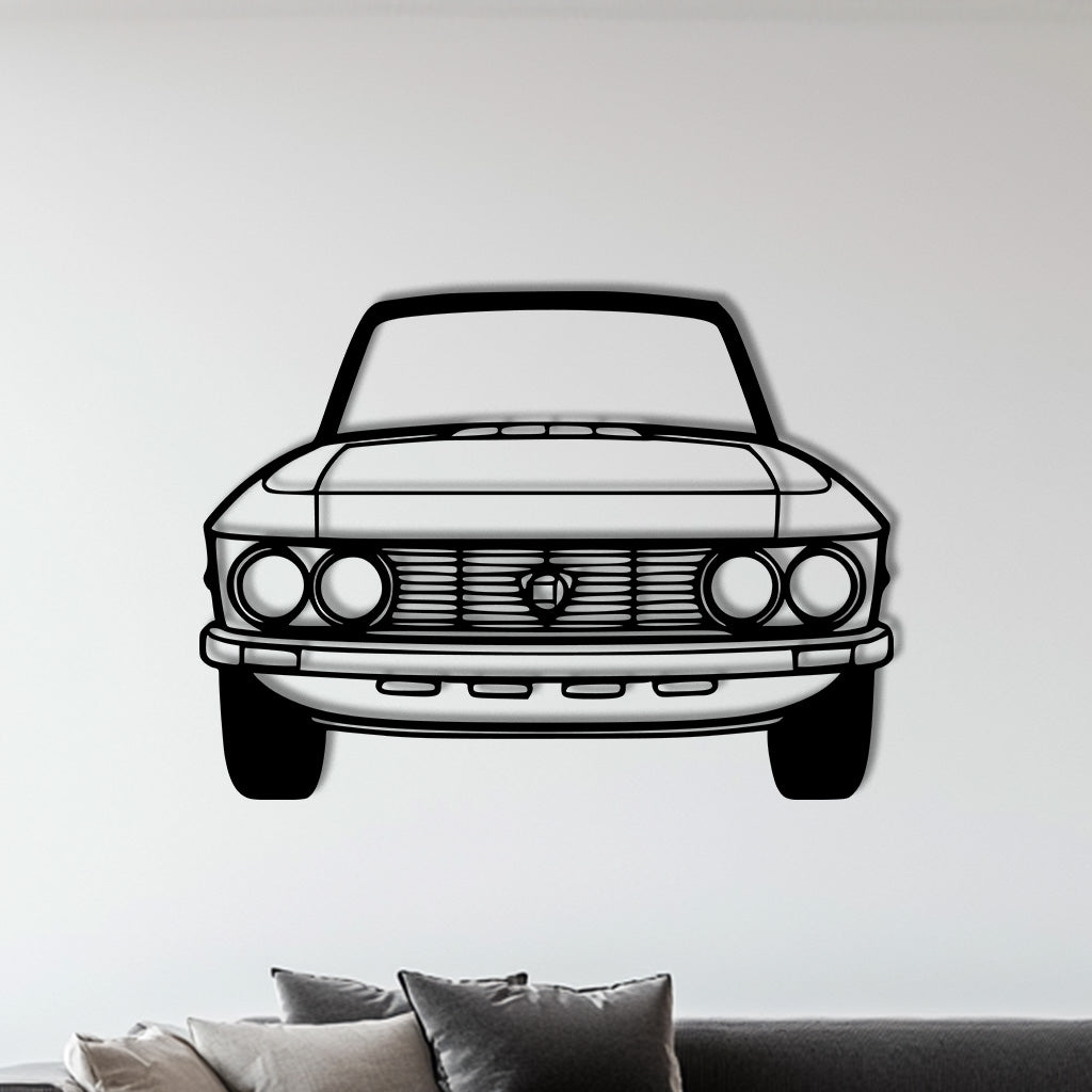 Fulvia 1973 Front Metall-Silhouette