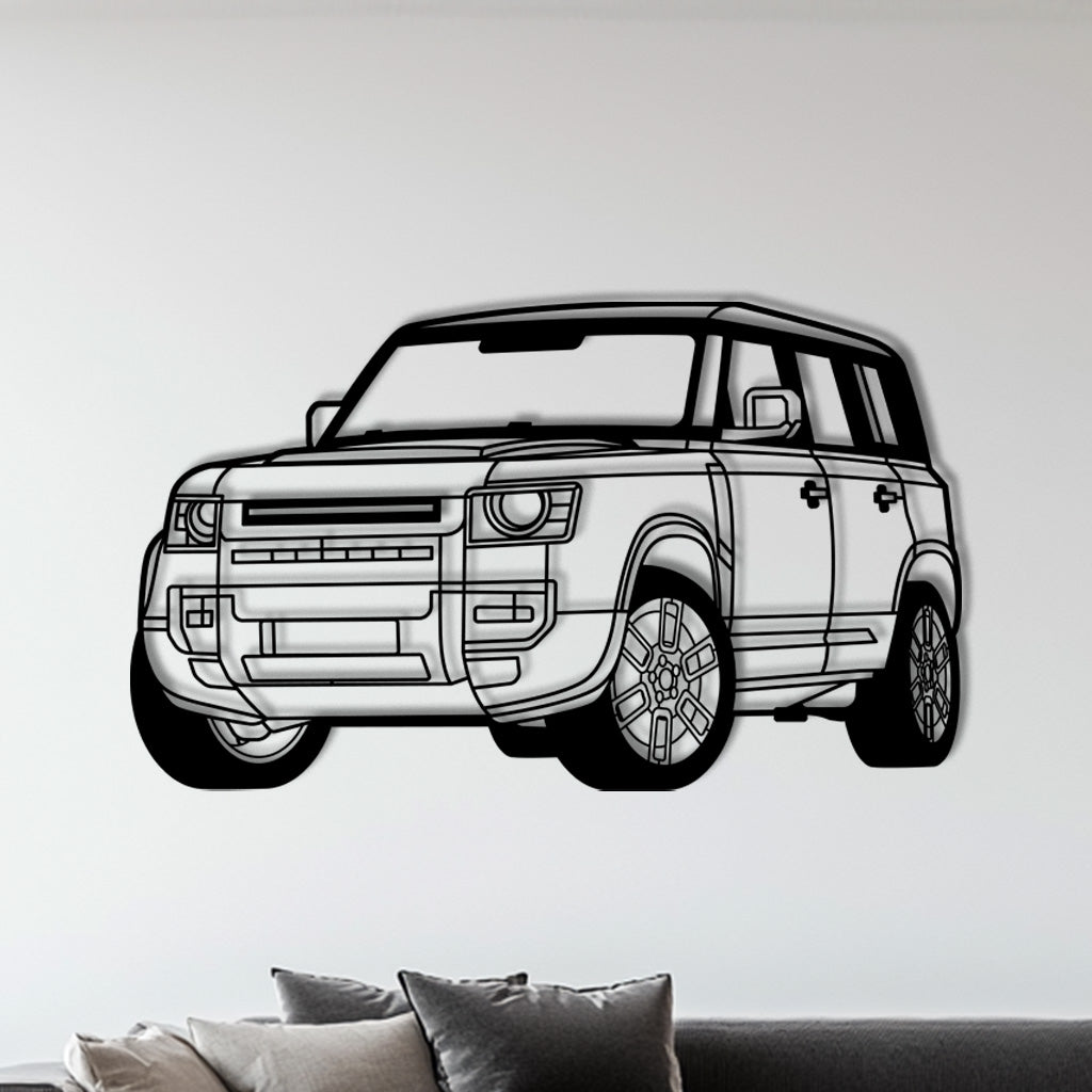 Defender (neueste Generation) – Metall-Silhouette