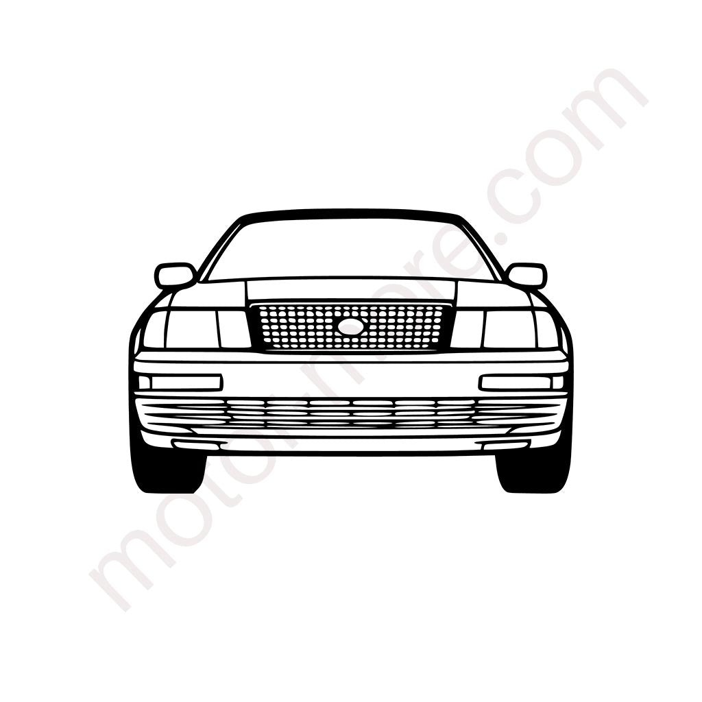 LS400 Front Metall-Silhouette