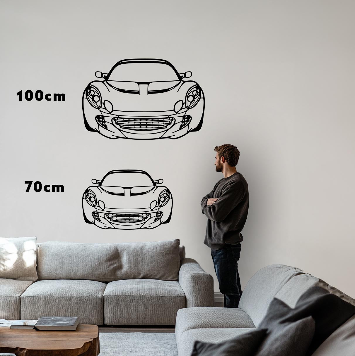 Elise SC 2010 Front Metall-Silhouette