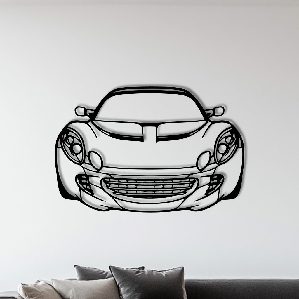 Elise SC 2010 Front Metall-Silhouette