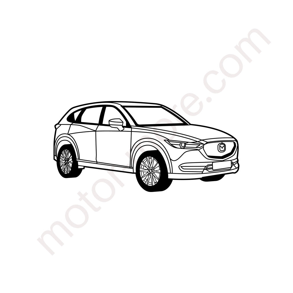 CX-5 – Metall-Silhouette