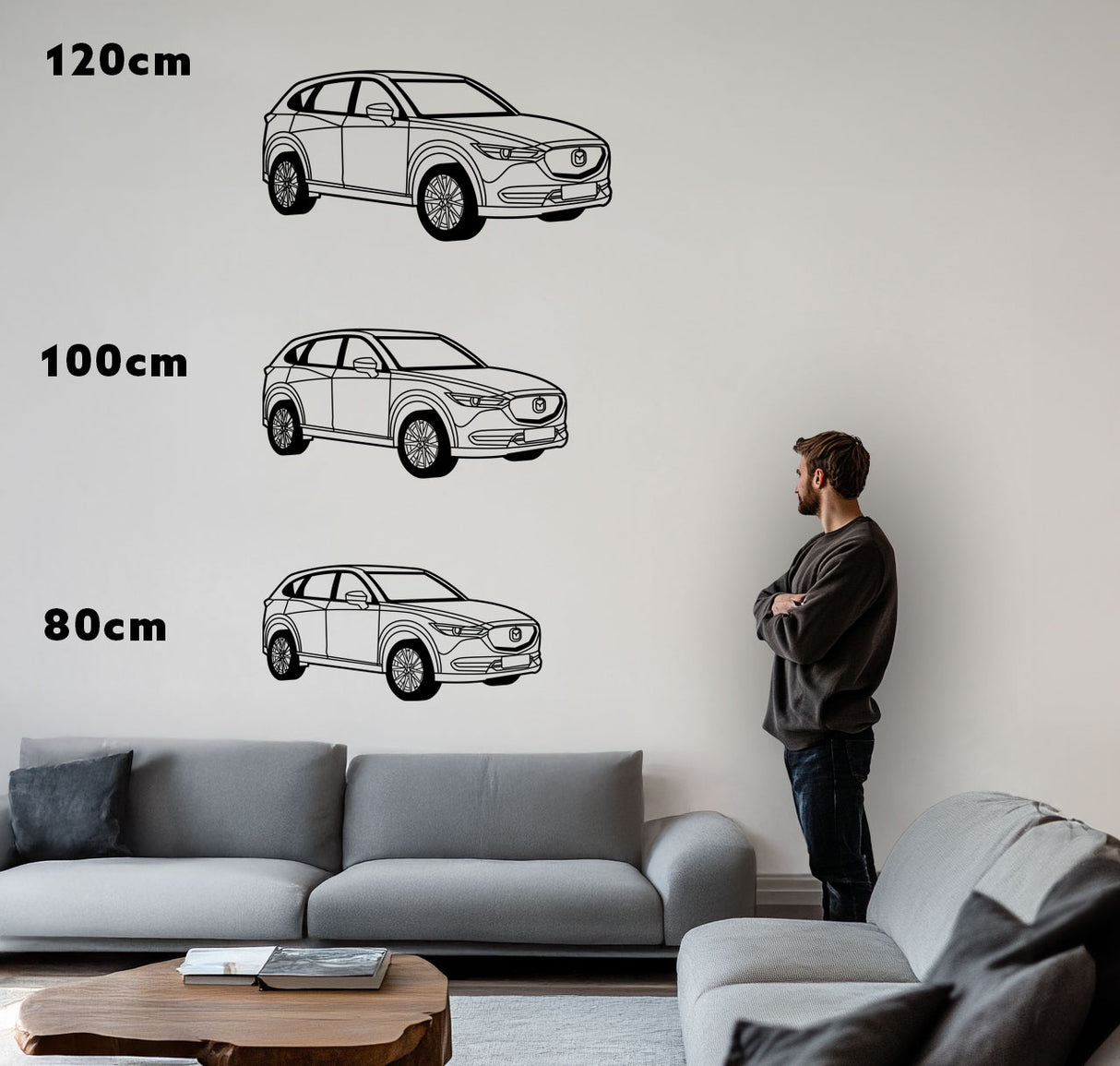 CX-5 – Metall-Silhouette