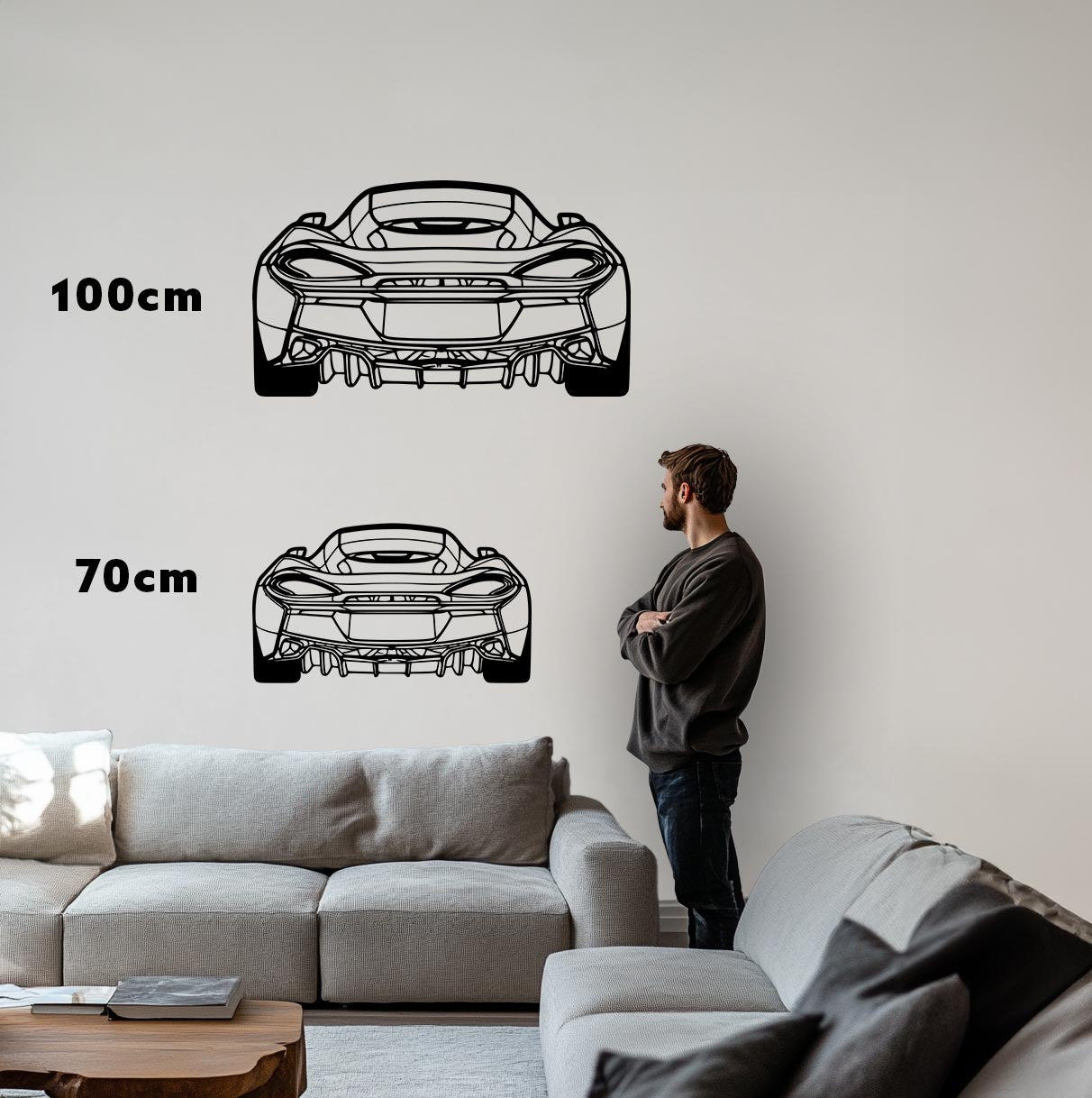 570GT Heck Metall-Silhouette