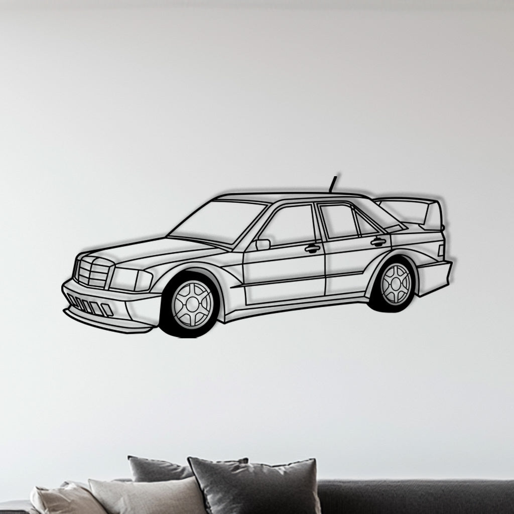 190 E Evo II – Metall-Silhouette