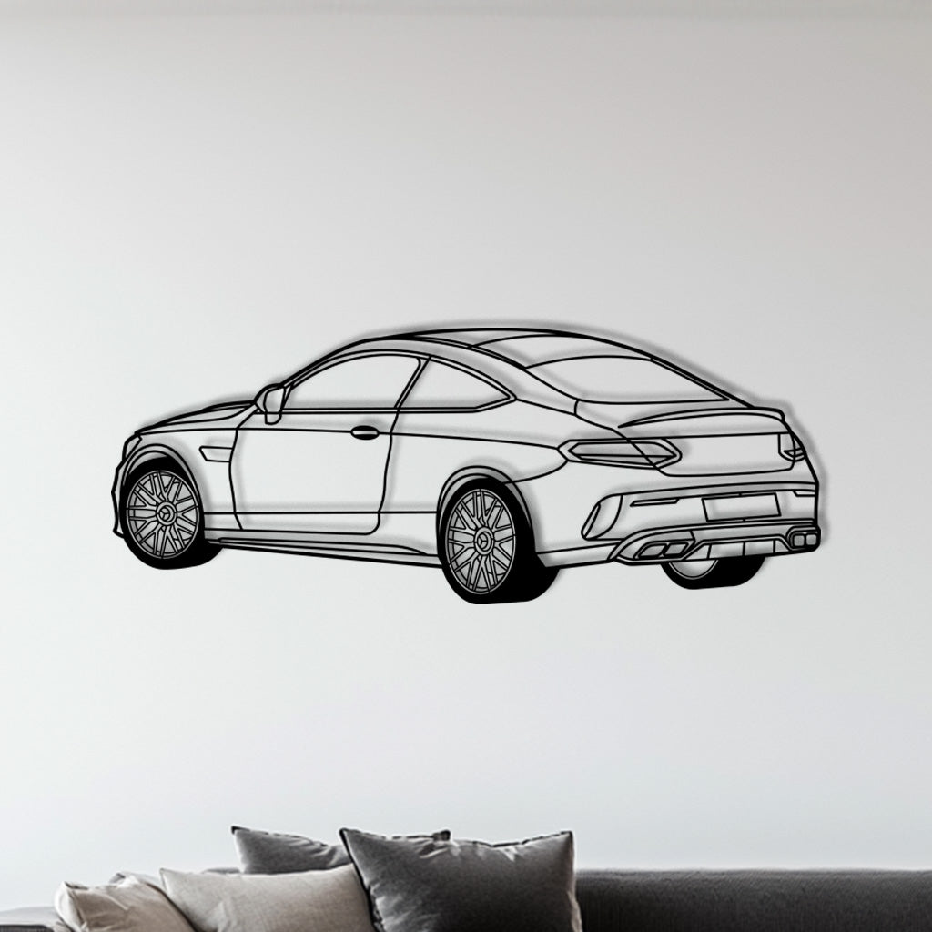 C 63 S Coupé – Metall-Silhouette