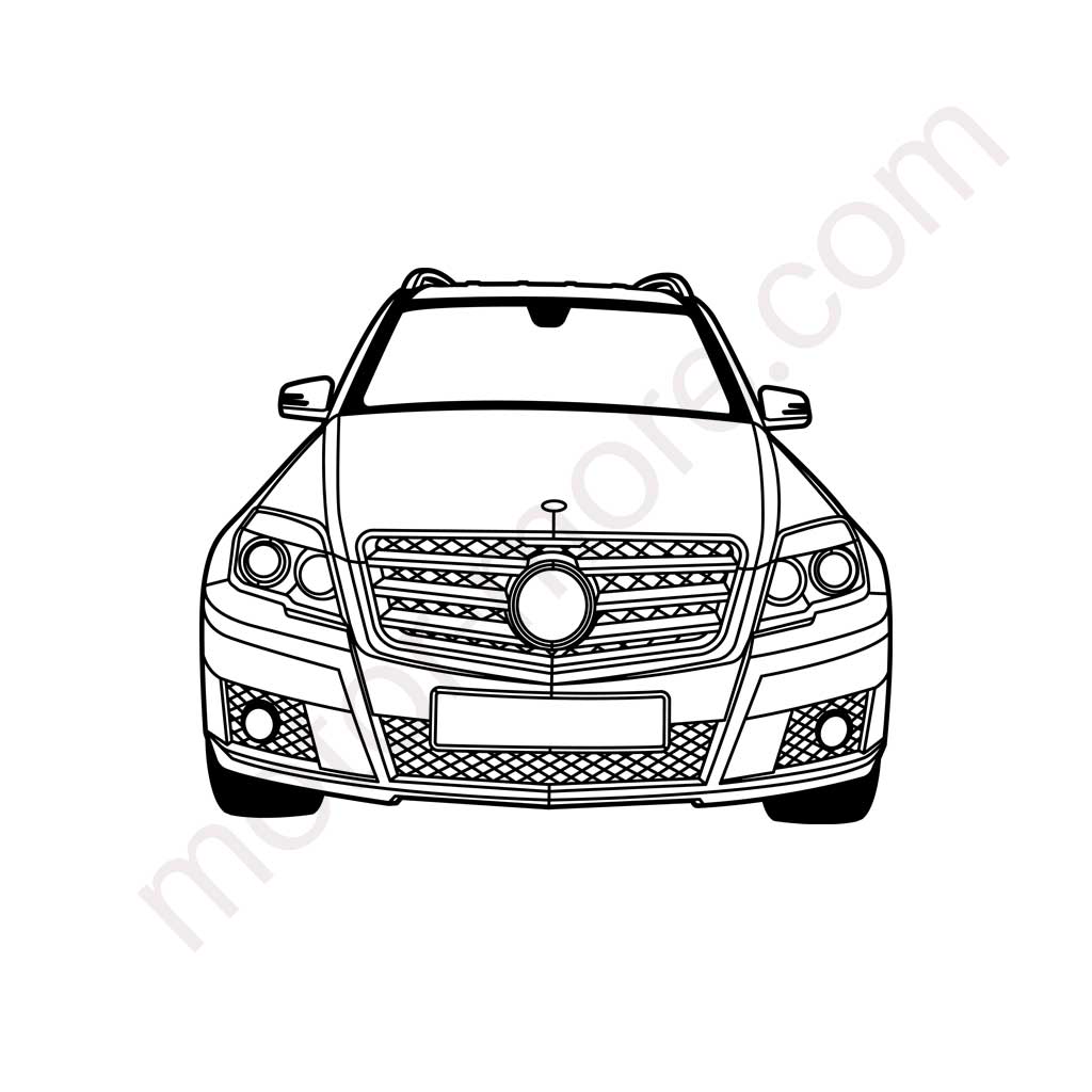 GLK XL Front Metall - Silhouette