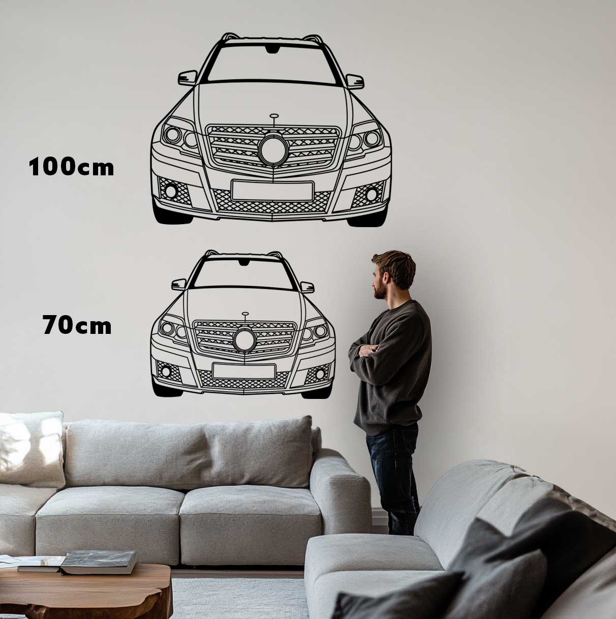 GLK XL Front Metall - Silhouette