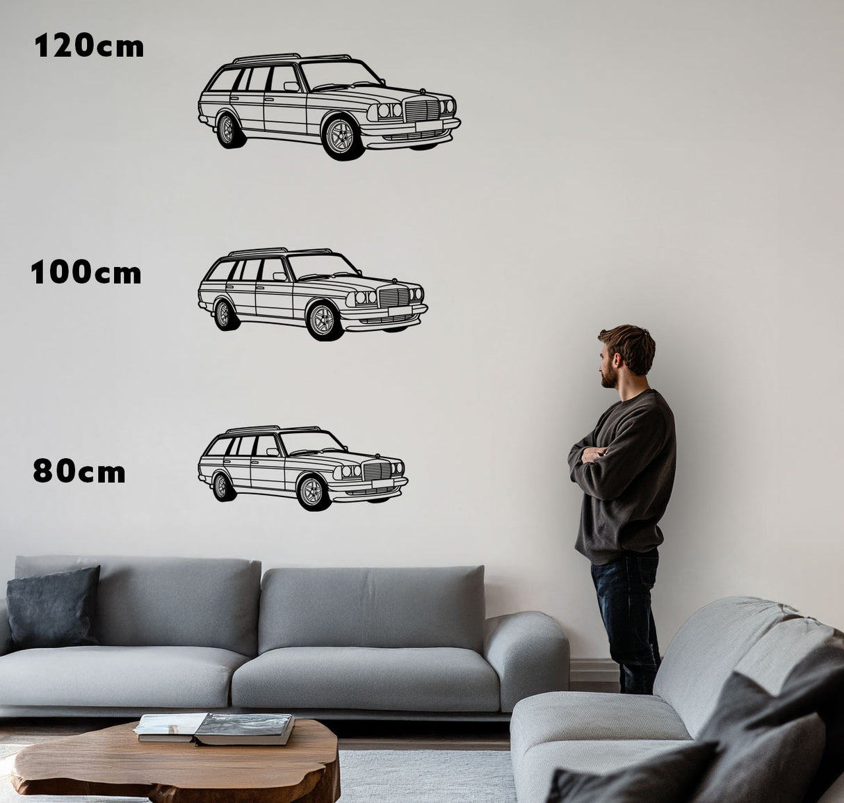 S123 Kombi – Metall-Silhouette